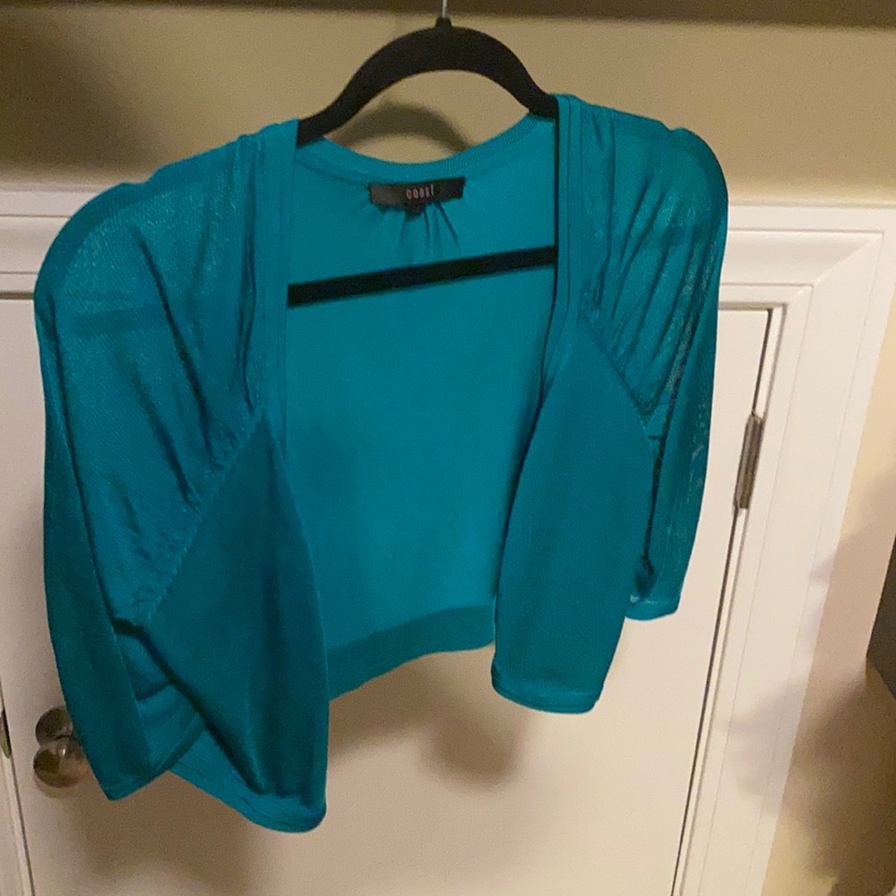Jade green shrug